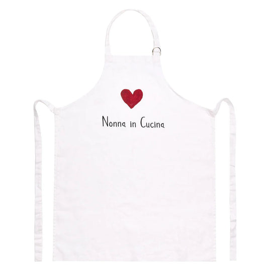 Grembiule Bianco Nonna In Cucina 70x85