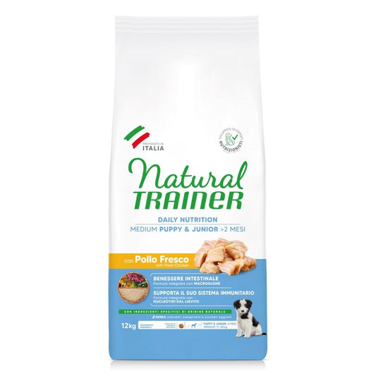 Natural Trainer Dog Med Puppy Pollo Fresco