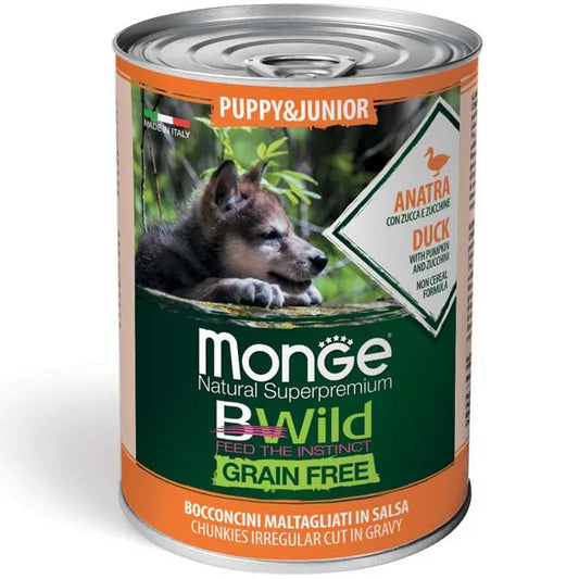 Bwild Dog Junior Anatra Zucca/Zucchine 400gr