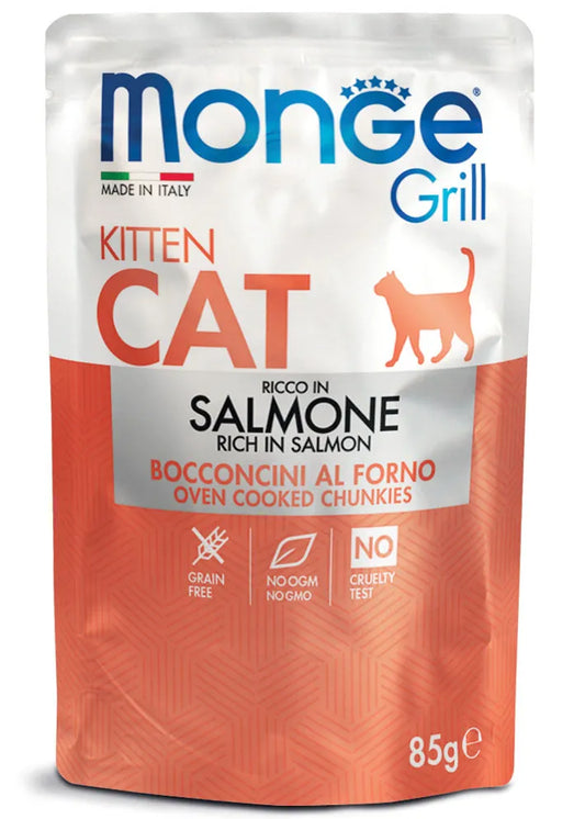 Monge Cat Grill Bustina Kitten Salmone 85 Gr
