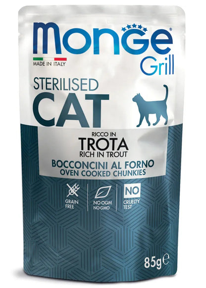 Monge Cat Grill Bustina Sterilizzato 85 Gr