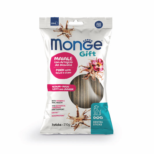 Monge Snack Dog Puppy Med/Maxi Maiale 210gr