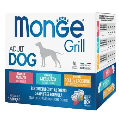 Monge Dog Grill Mix Adult 100gr x 12