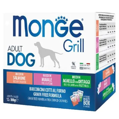Monge Dog Grill Mix Adult 100gr x 12