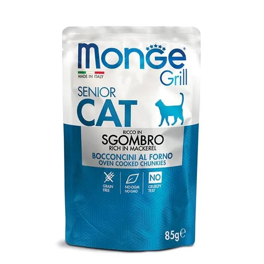 Monge Cat Grill Bustina Senior Sgombro 85 Gr