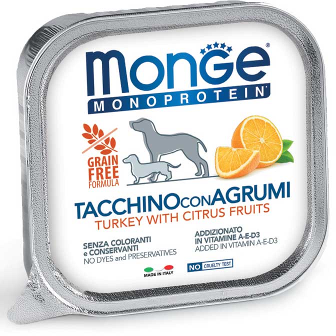 Monge Dog Monoproteico Tacchino/Agrumi 150gr
