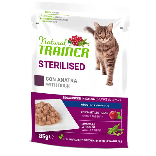 Natural Trainer Cat Sterilizzato Bustina 85gr