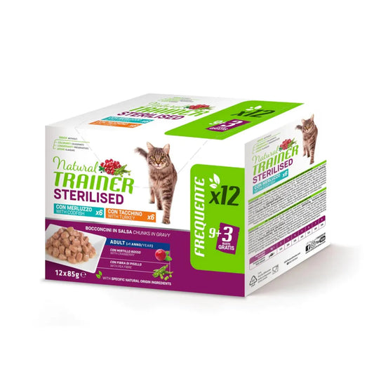 Natural Trainer Cat Sterlizzato 85gx12