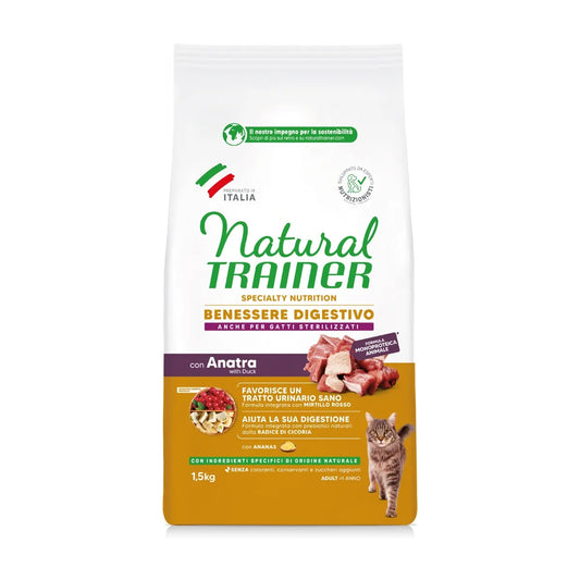 Natural Trainer Cat Sensitive Anatra 1,5kg