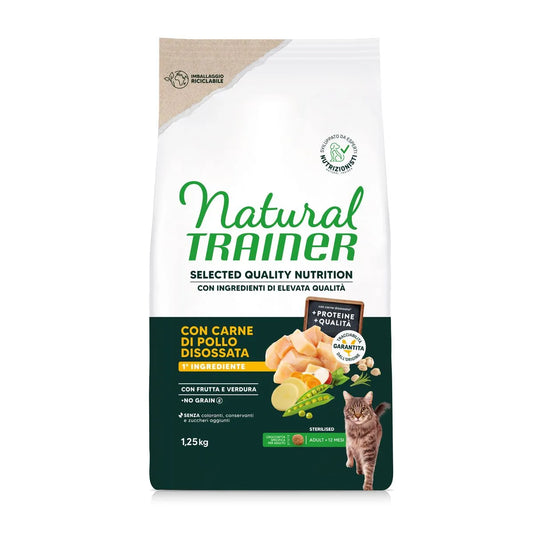Natural Trainer Cat Selected No Grain Sterilizzato Pollo