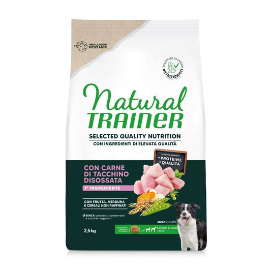 Natural Trainer Dog Selected Adult M/M Tacchino 2,5kg