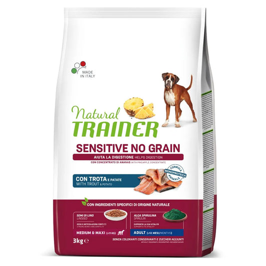 Natural Trainer Dog Sensitive No Grain Adult M/M Trota