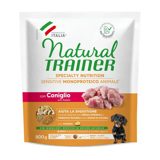 Natural Trainer Dog Sensitive Adult Mini Coniglio