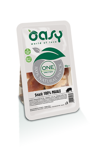 Oasy Snack Dog One Protein Maiale 80gr (9pz)