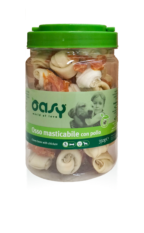 Oasy Snack Dog Osso Mast Con Pollo Tg S  350 Gr