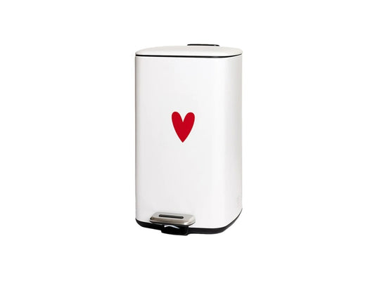 Pattumiera Nera Cuore Bianco