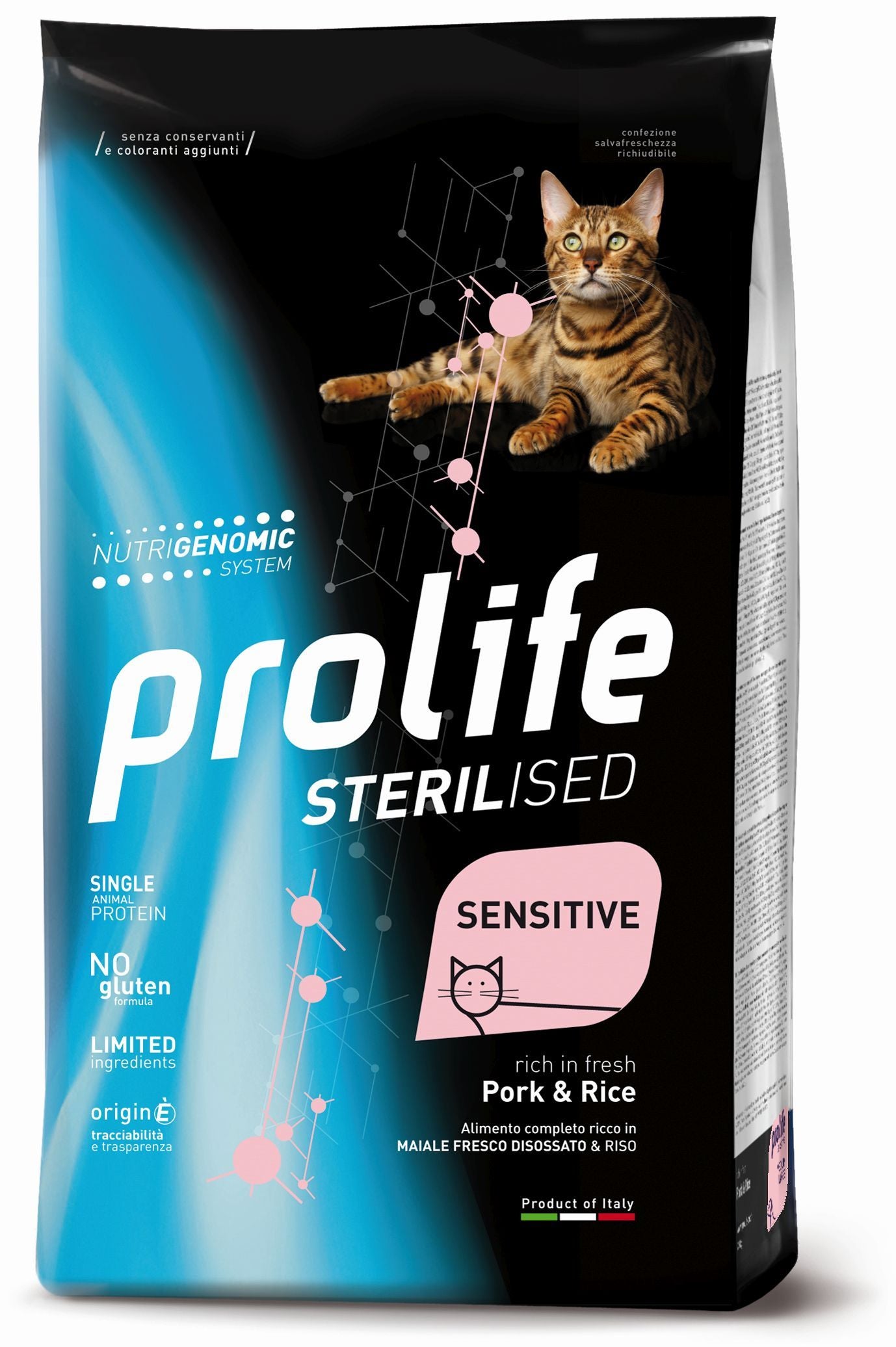 Prolife Cat Sterilizzato Sensitive Adult Maiale 1,5 Kg