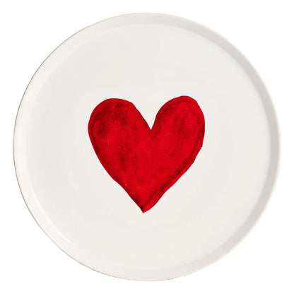Piatto Pizza Cuore Acquerello Nuova Forma