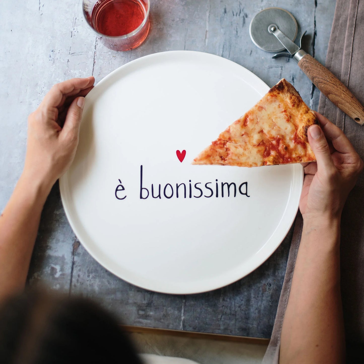 Piatto Pizza E' Buonissima