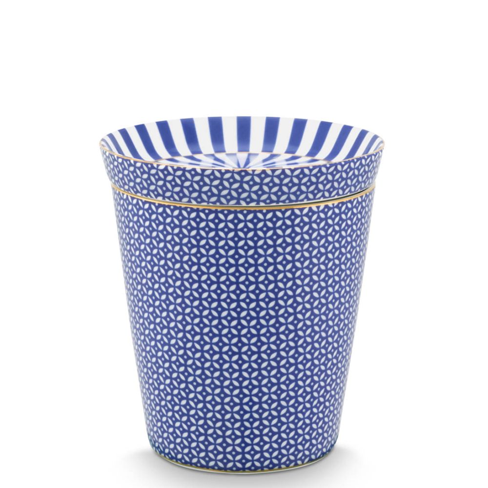Set/2 Mug Piccola senza orecchio Piastrelle Reali e Tea Tip Blu