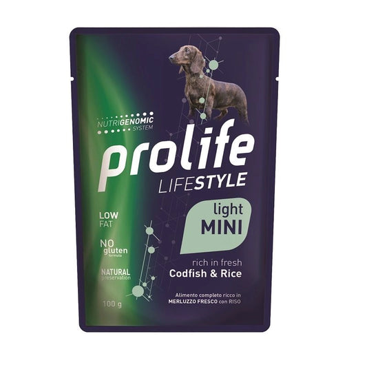 Prolife Dog Lifestyle Adult Light Merluzzo Mini 100g