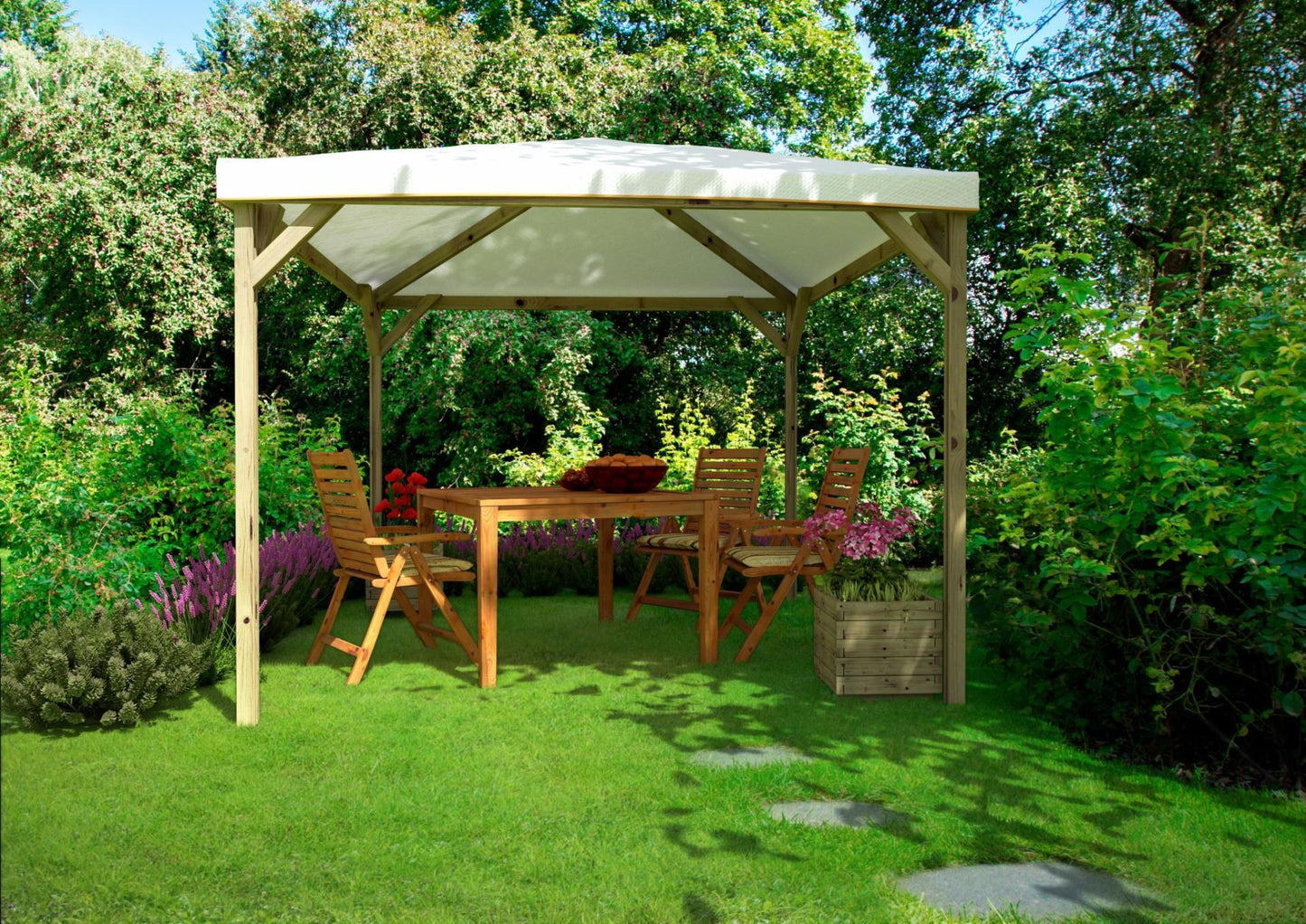 Gazebo Joy Pocket 300x300 cm Impr. con copertura pvc