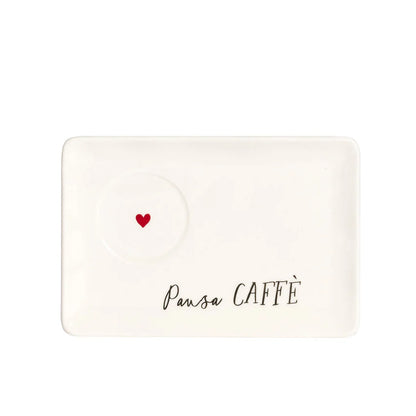 Set 2 Piattini per Tazze Espresso Pausa Caffè