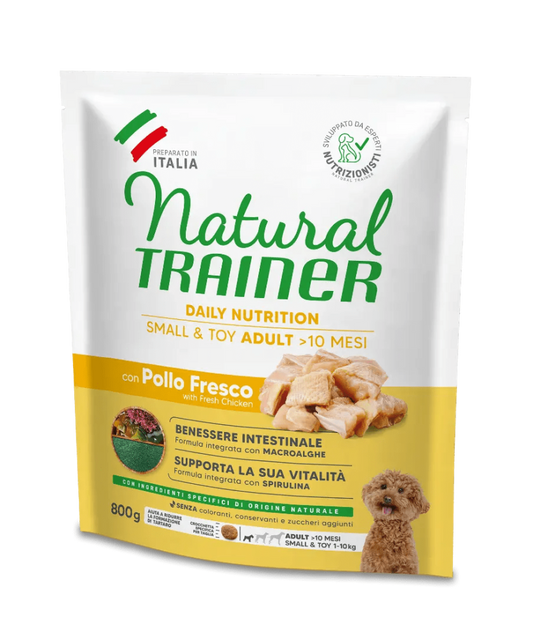 Natural Trainer Dog Small&Toy Adult Pollo&Riso 800 G