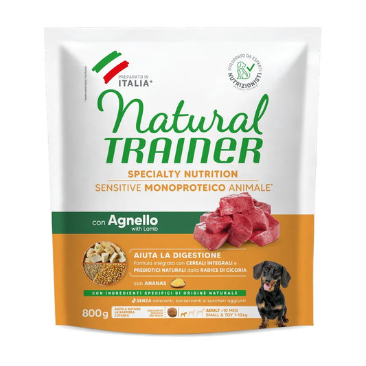 Natural Trainer Dog Sensitive Adult Mini Agnello