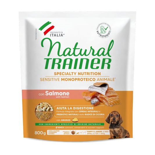 Natural Trainer Dog Sensitive Puppy Mini Salmone